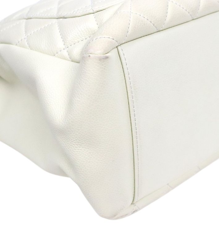 Chanel Ivory Caviar Big CC Grandchamp Shoulder Bag