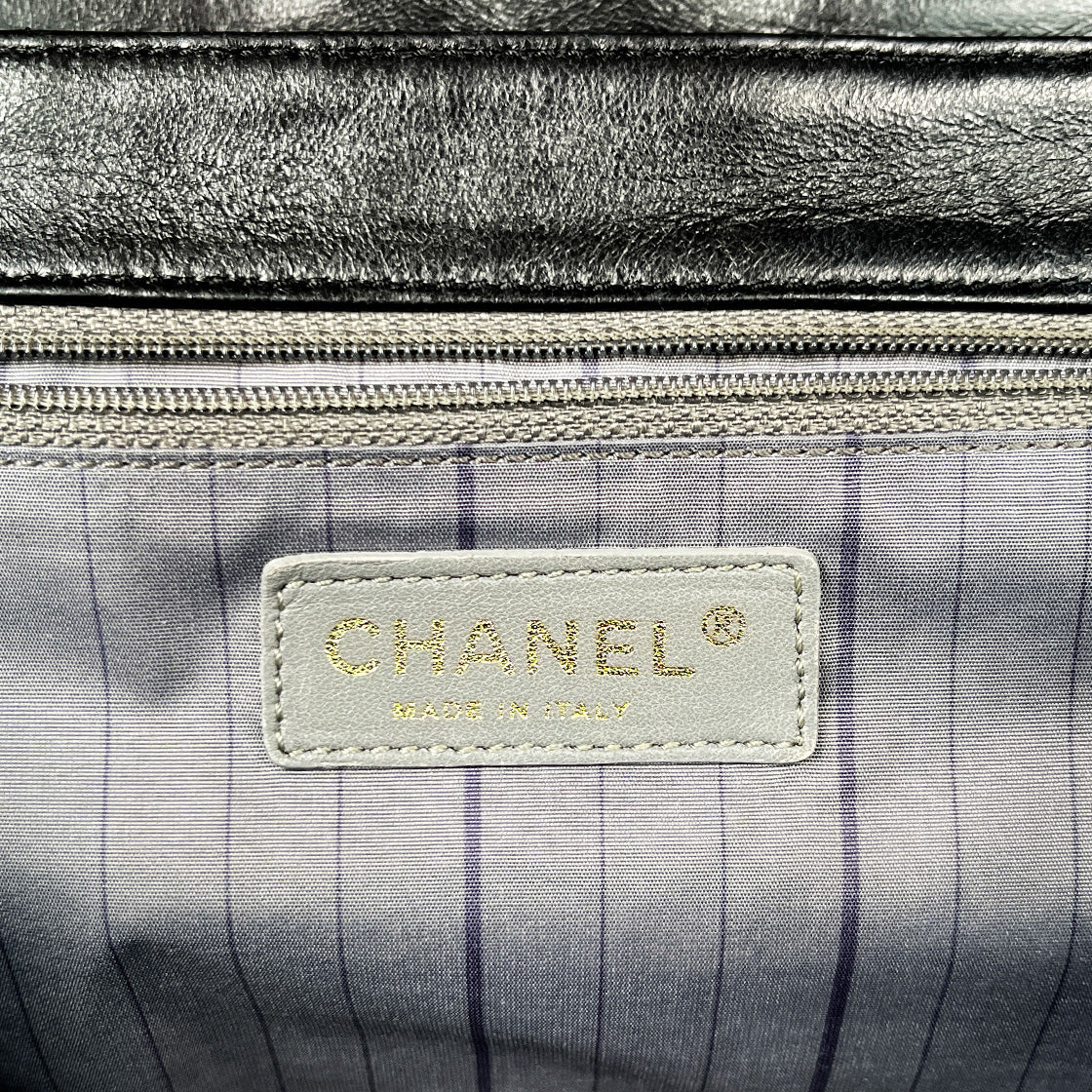 Chanel Black Faded Mademoiselle Lock Kelly Top-Handle Chain 2-Way
