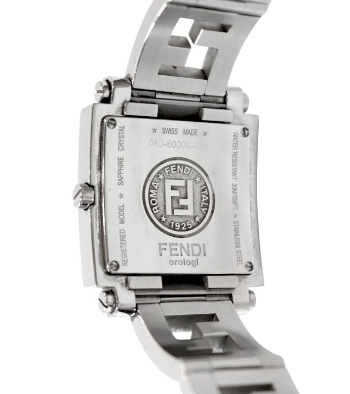 Fendi 30mm Quadrato Steel Quartz Watch