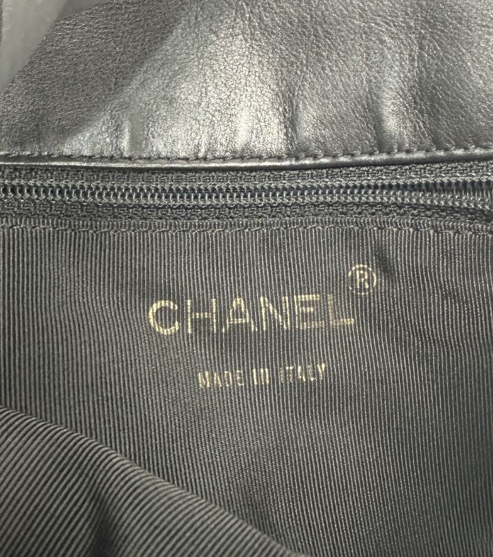 Chanel Black Lambskin Big CC Shoulder Bag