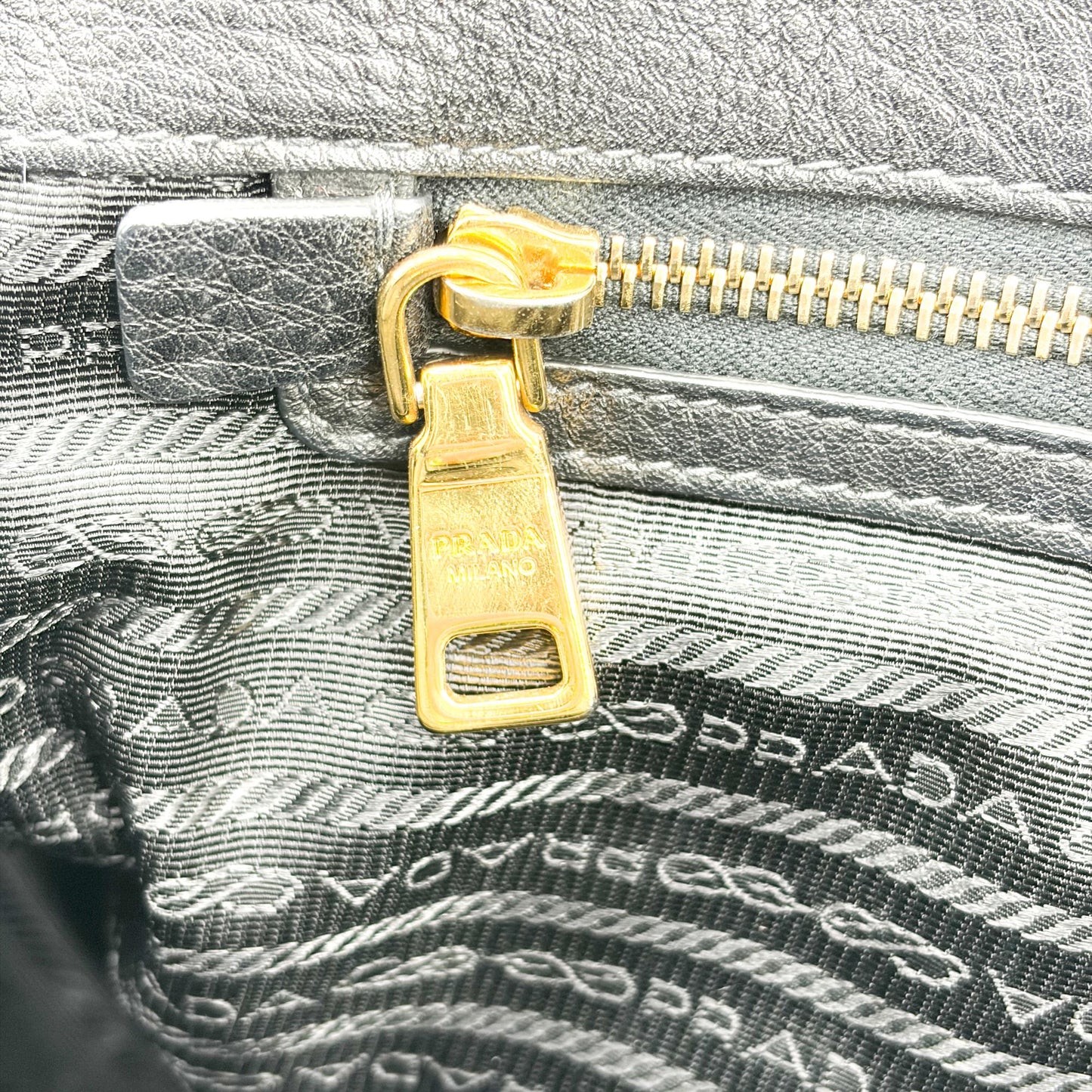 Prada Vitello Phoenix Tote Bag Black
