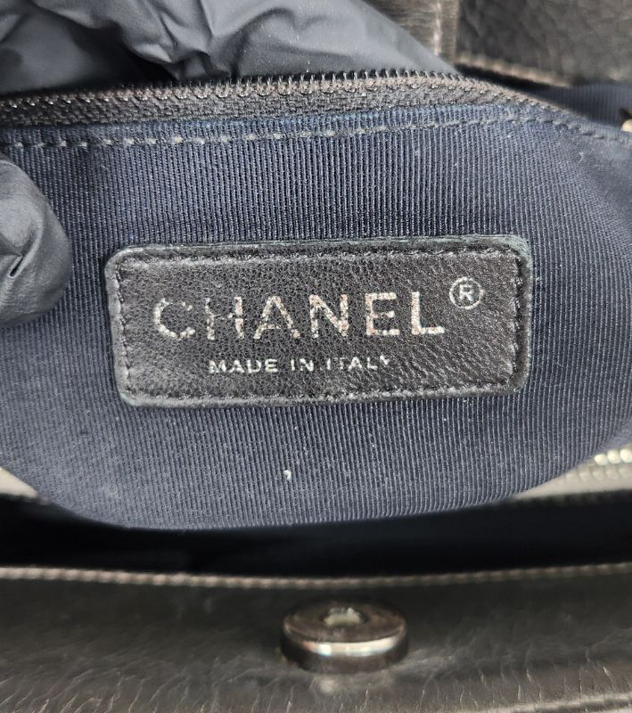 Chanel Metallic Silver Shoulder Bag