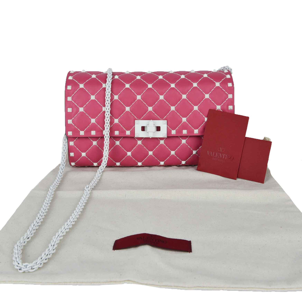 Spike stud chain crossbody bag