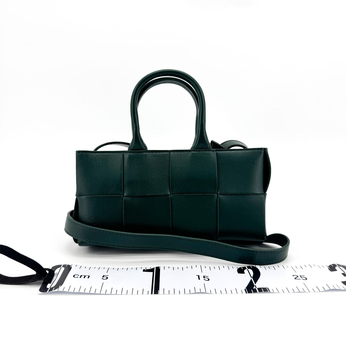 Bottega Veneta Mini Eastwest Arco Tote Bag Dark Green