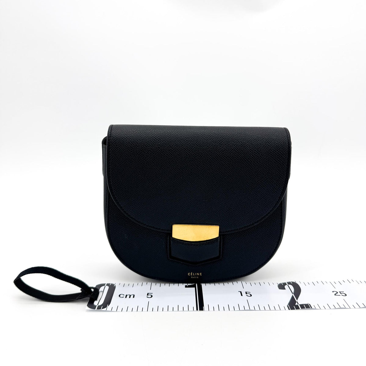 Celine Small Trotter Crossbody Bag Black Gold Hardware