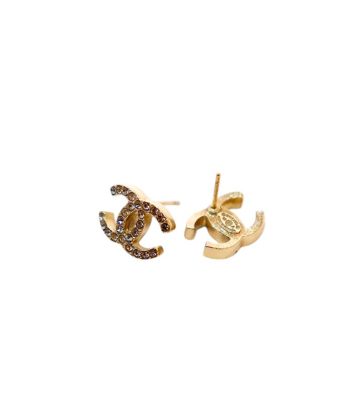 Chanel CC Logo Earrings