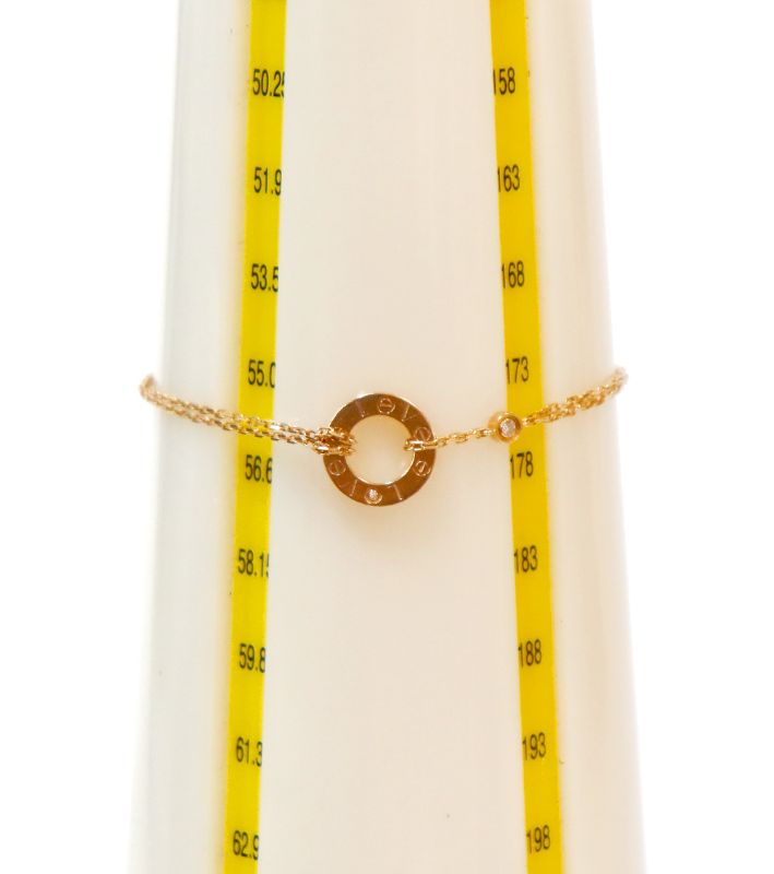 Cartier 18K Rose Gold and Diamond Love Bracelet