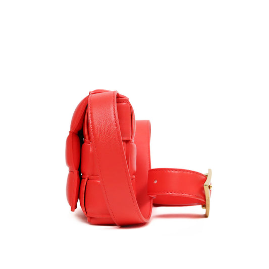 Bottega Veneta Orange-Red Padded Cassette Bag