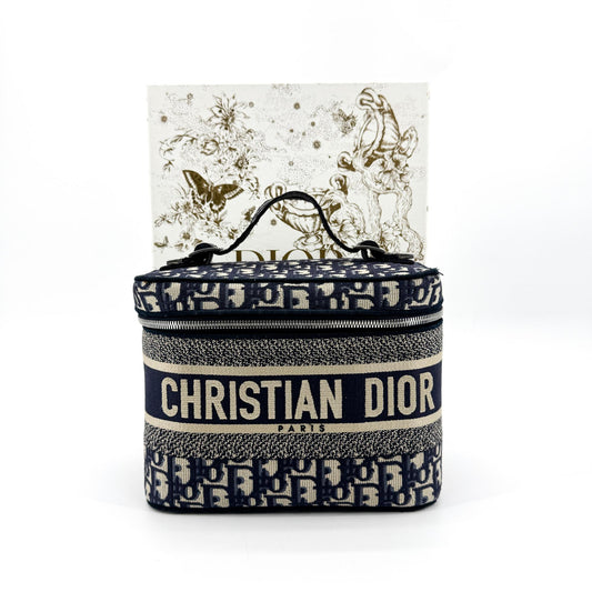 Dior Travel Vanity Case Oblique Embroidery