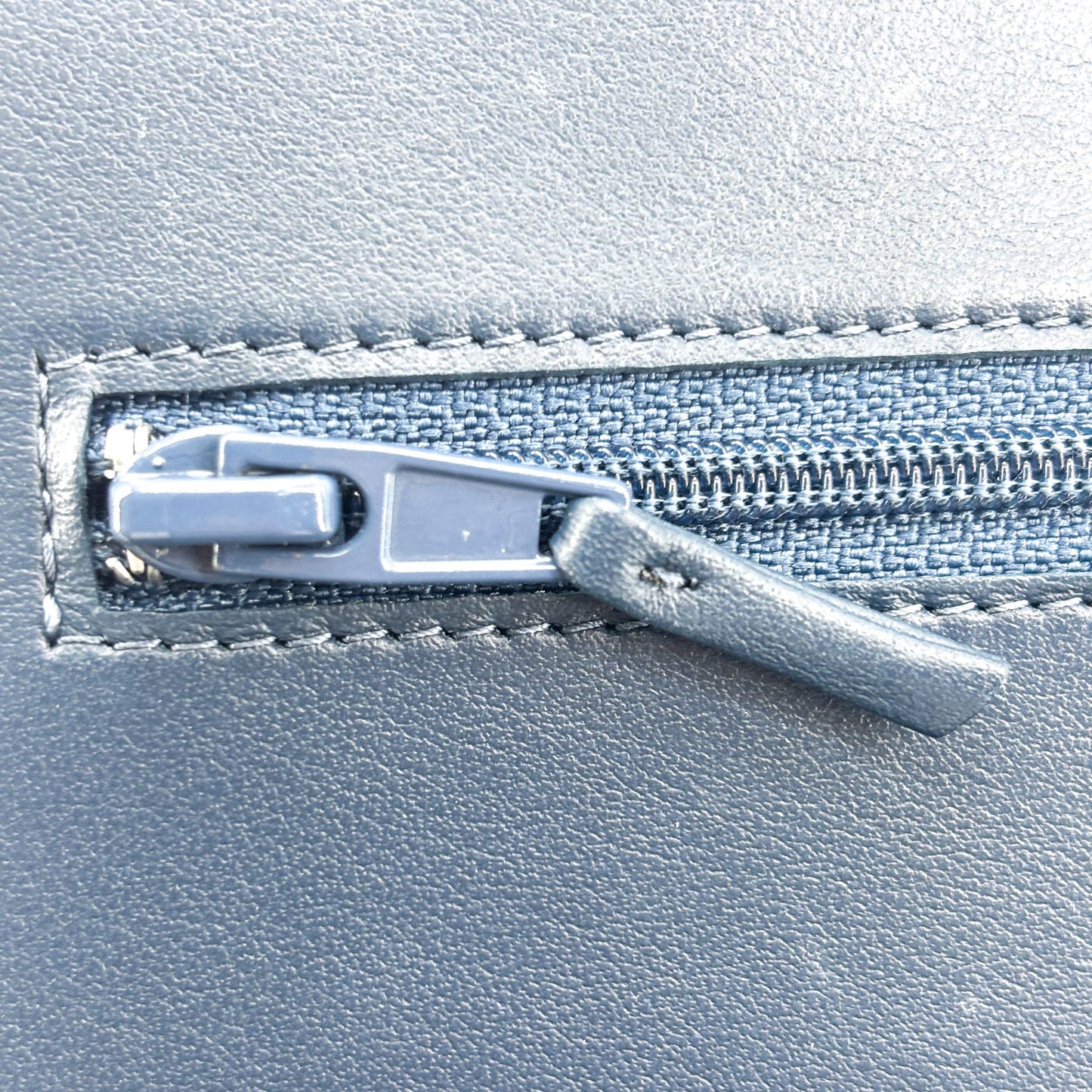 Chanel Boy Wallet on Chain Caviar Silver Hardware Navy