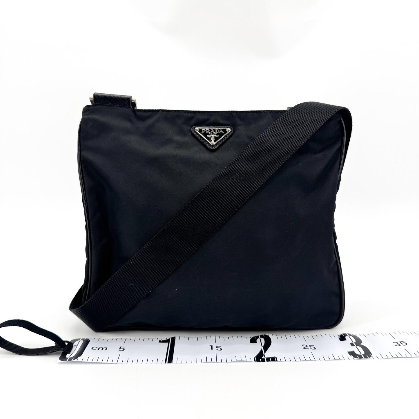 Prada Re-Ylon Tessuto Crossbody Bag Black