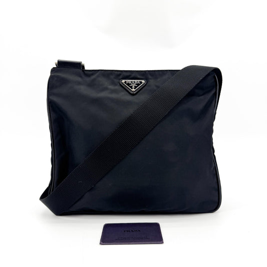 Prada Re-Ylon Tessuto Crossbody Bag Black