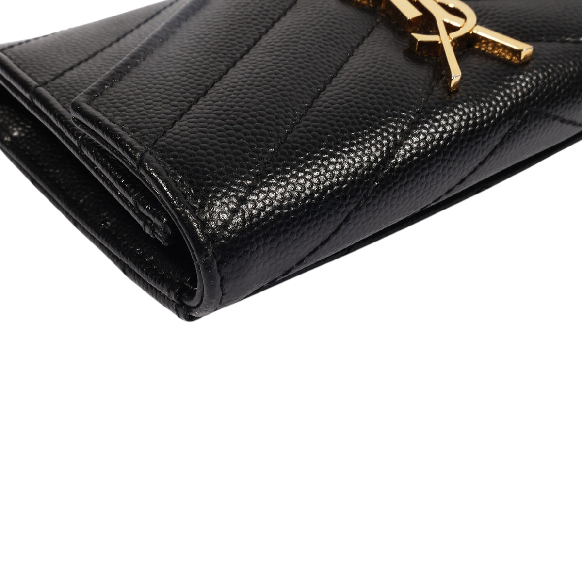 Saint Laurent 414404 Matelassé Envelope Card Holder