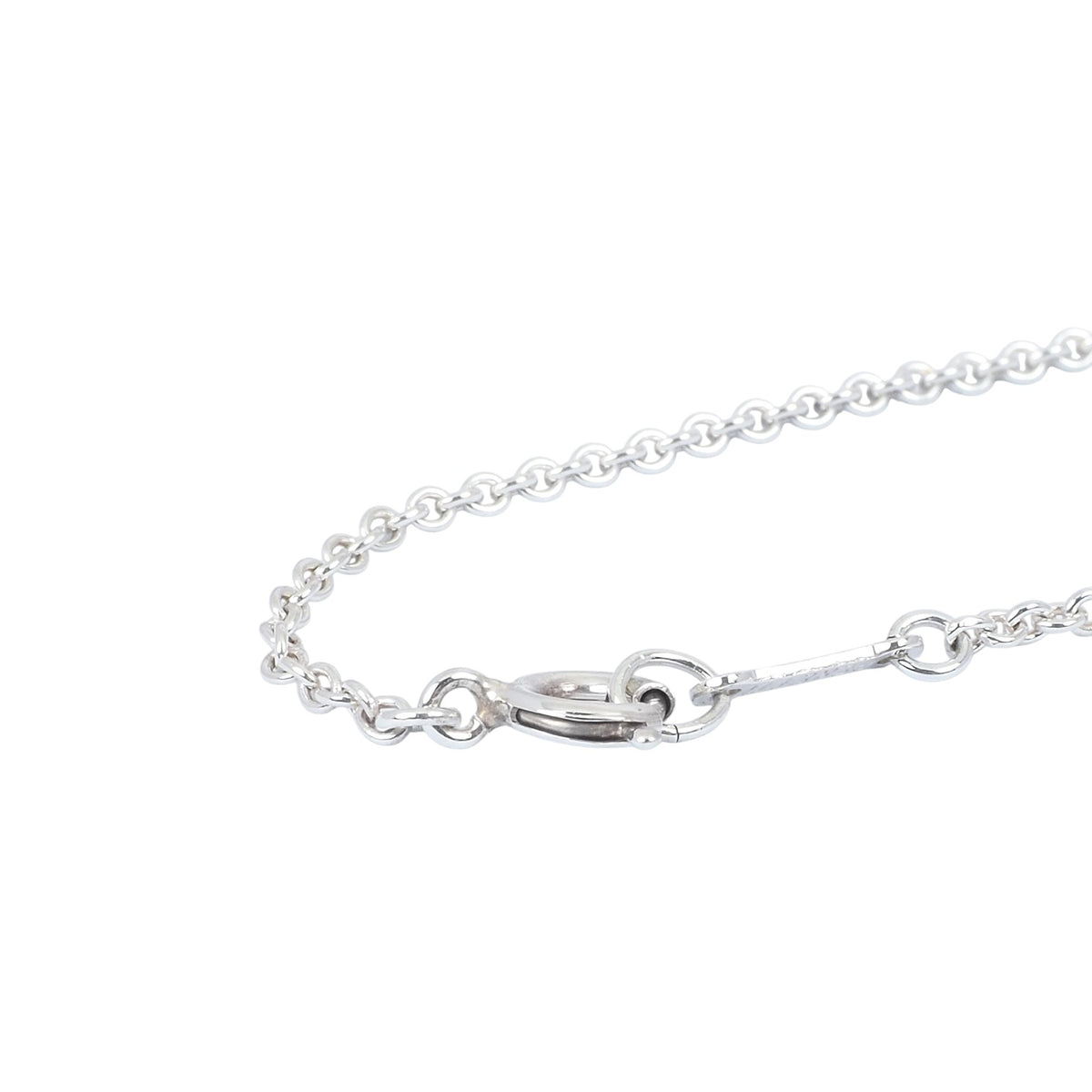 Tiffany silver bean necklace