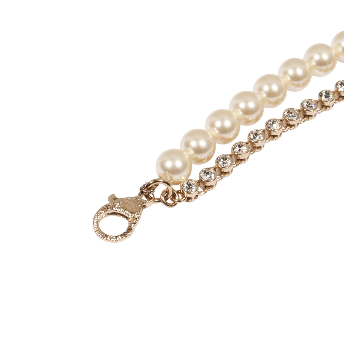 Chanel AB7065 Pearl Crystal Bracelet