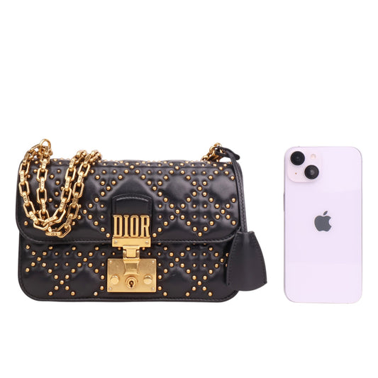 Dior M5817CNOB Addict Flap Chain Shoulder Bag