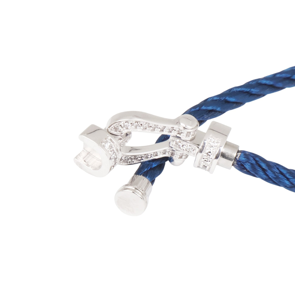 Fred White Gold Force 10 Medium Diamond Bracelet