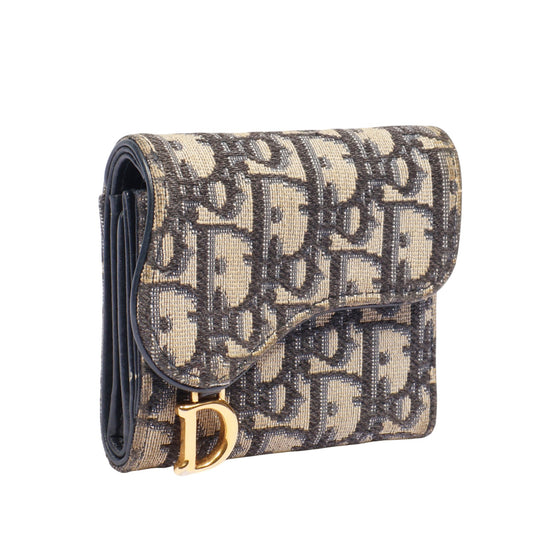 Dior S5652CTZQ Oblique Saddle Wallet