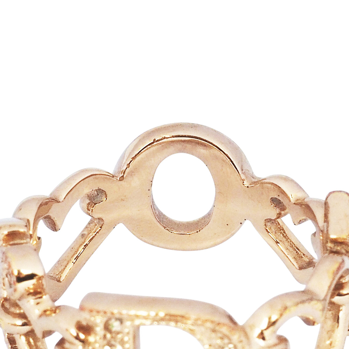 Dior crystal heart ring