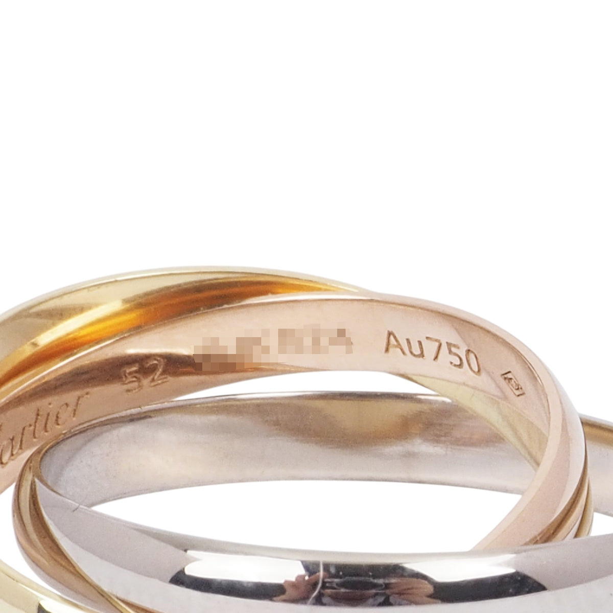 Cartier B4086152 Tricolor Gold Trinity Small Ring