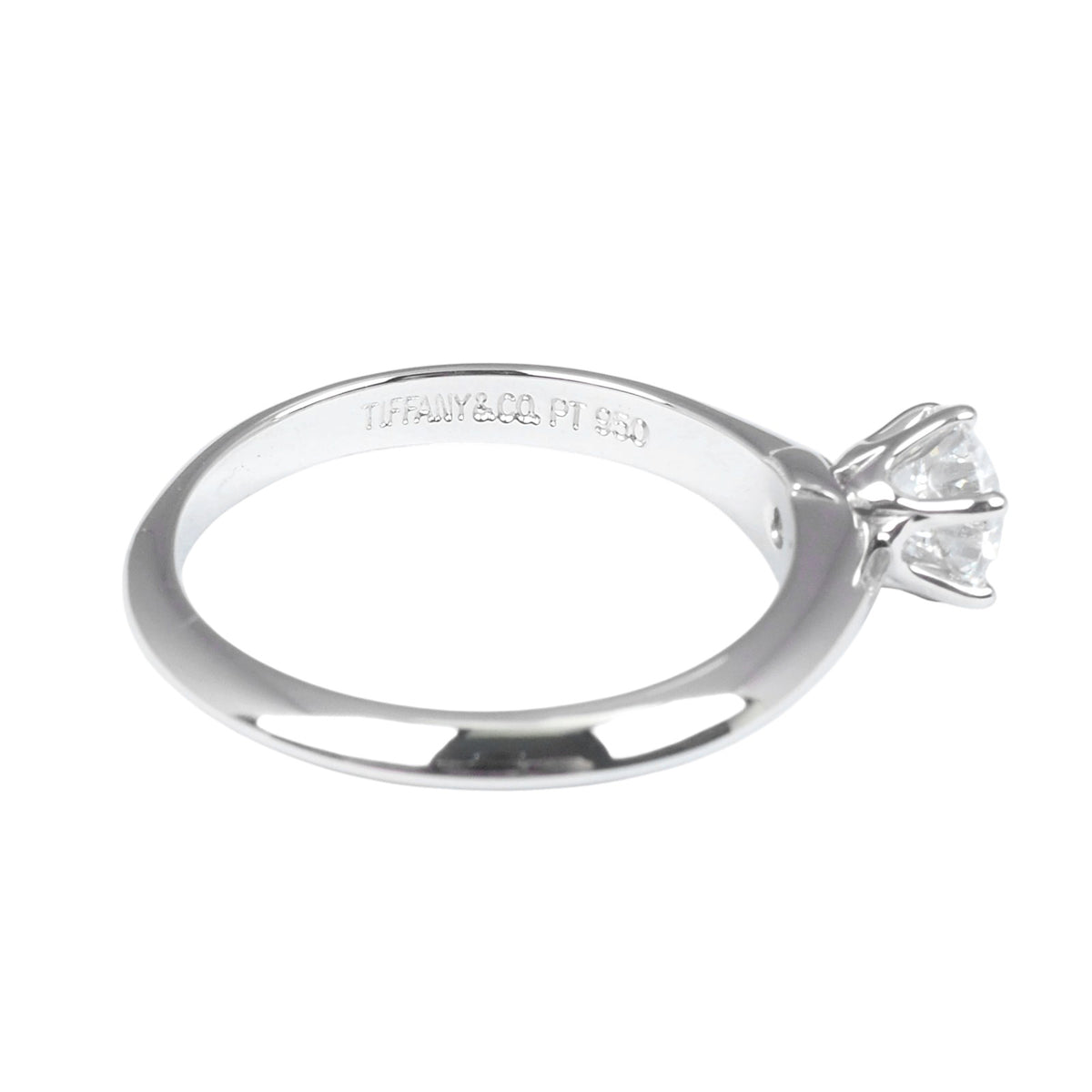 Tiffany Platinum 0.49ct Diamond Wedding Ring