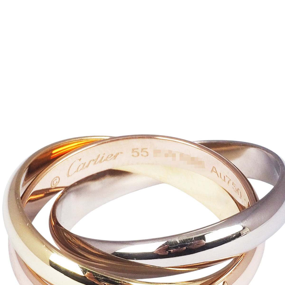 Cartier B4052755 Tricolor Gold Trinity Medium Ring