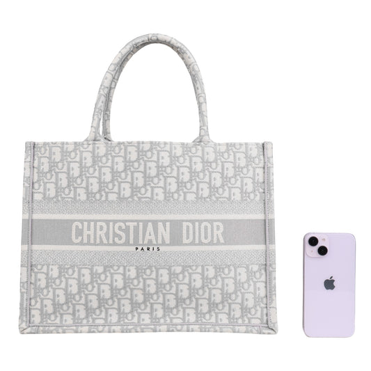 Dior M1296ZRIW Oblique Book Tote Medium Tote Bag