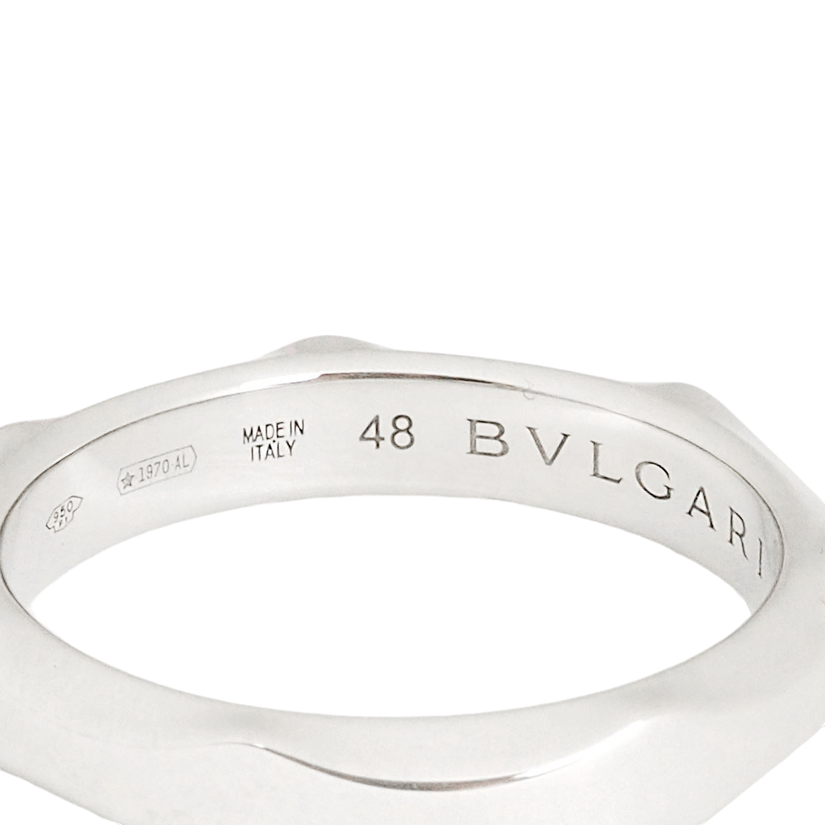 Bulgari 351941 Platinum Infinito Diamond Ring
