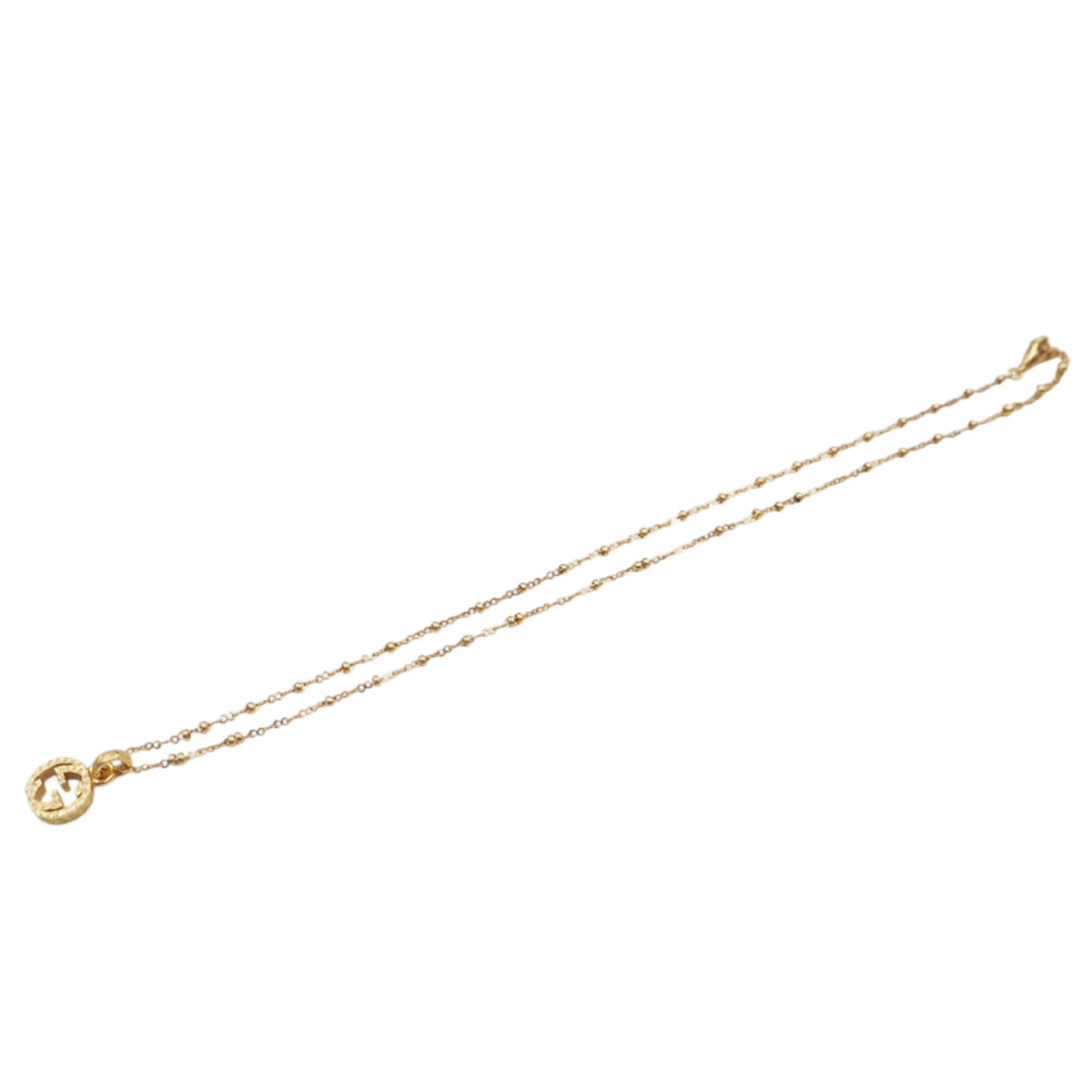 Gucci 603619 Yellow Gold Interlocking Necklace