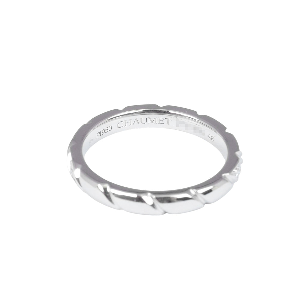 Chaumet 082724 Torsade Platinum Diamond Ring