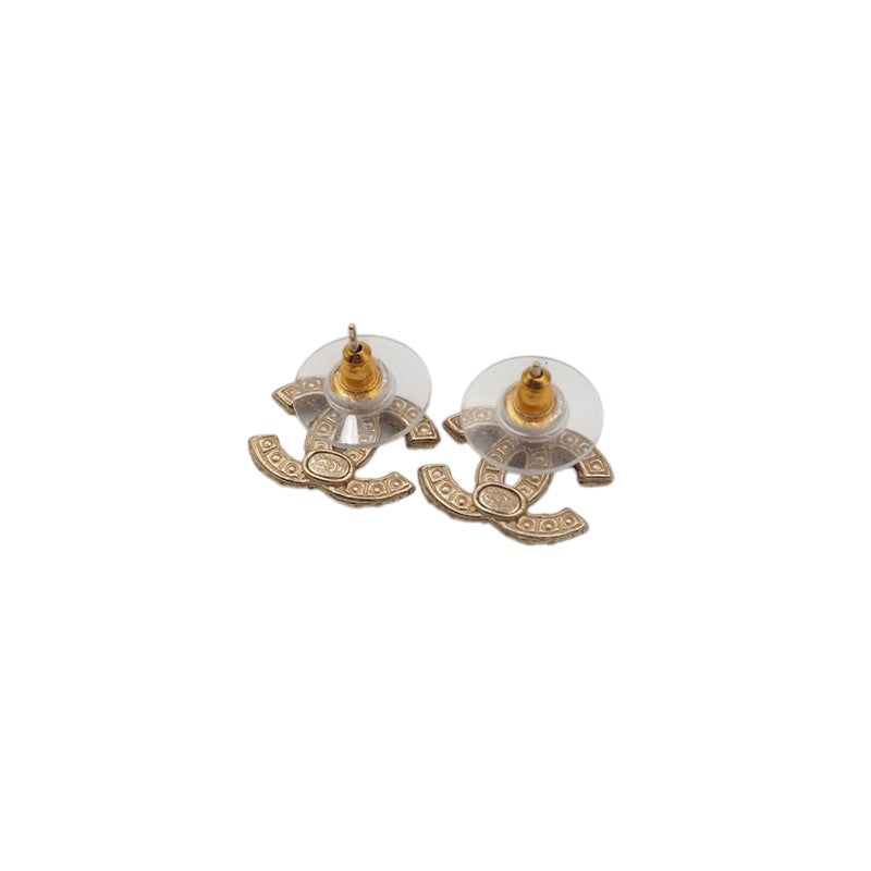 Chanel A64766 CC Logo Pearl Earrings