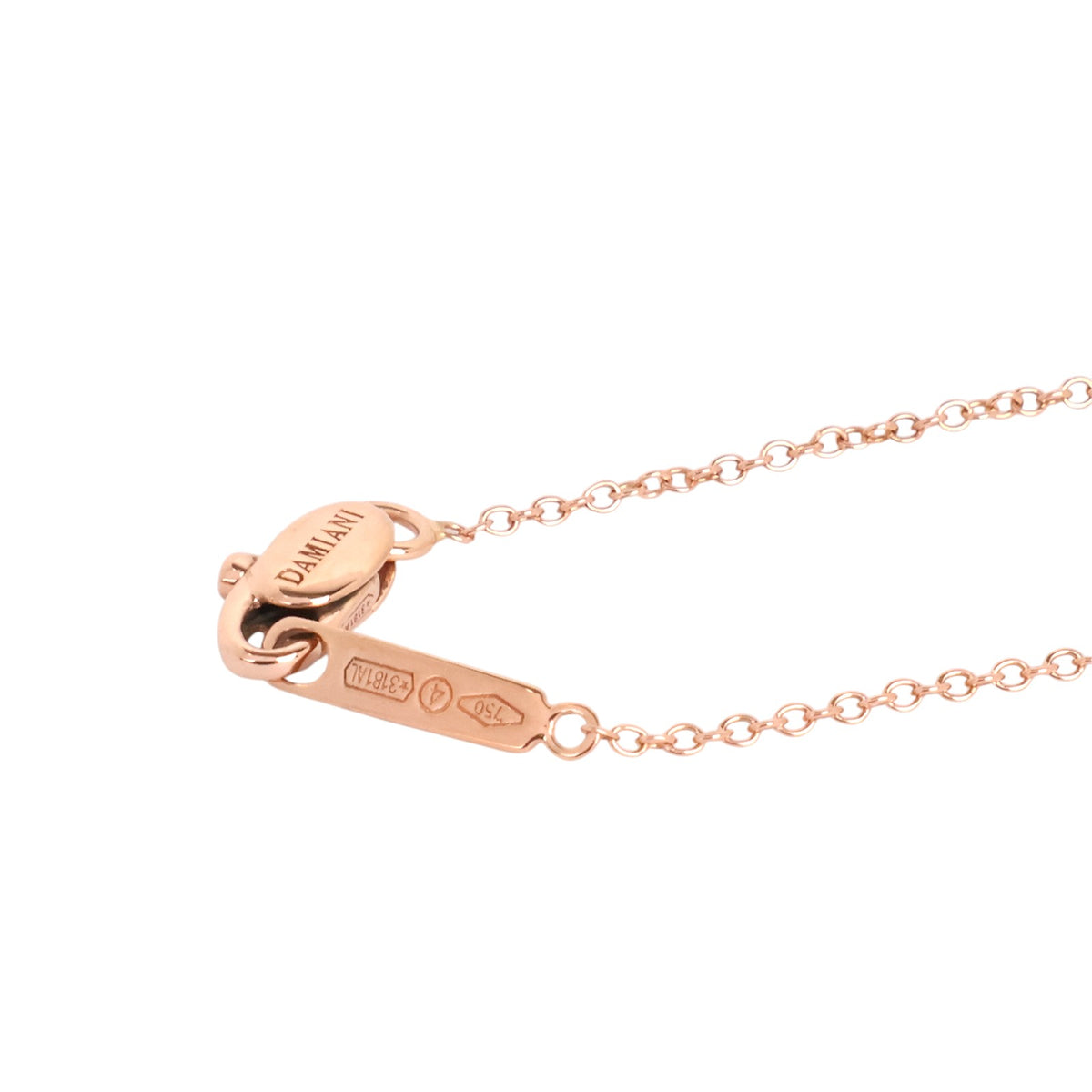 Damiani 20083492 Rose Gold Diamond Belle Époque Small Necklace
