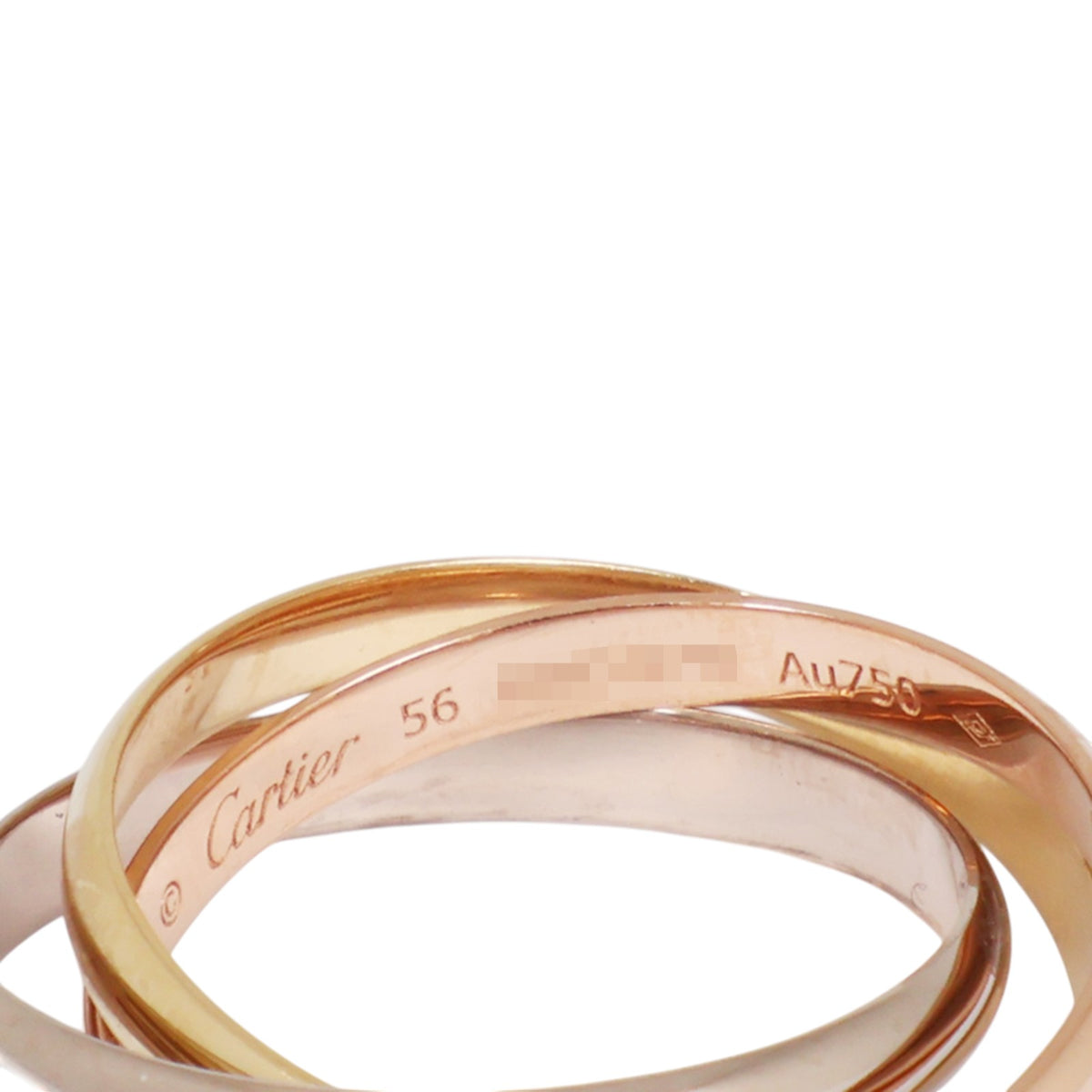 Cartier B4235100 Tricolor Gold Trinity Small Ring