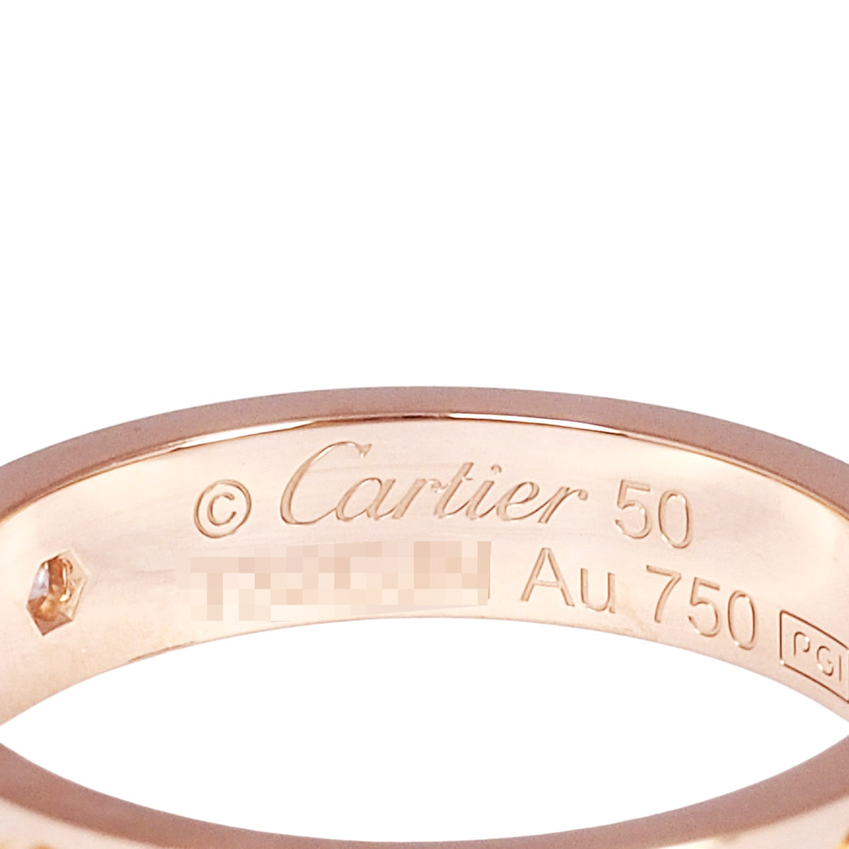 Cartier B4050700 Rose Gold Love Diamond Small Ring