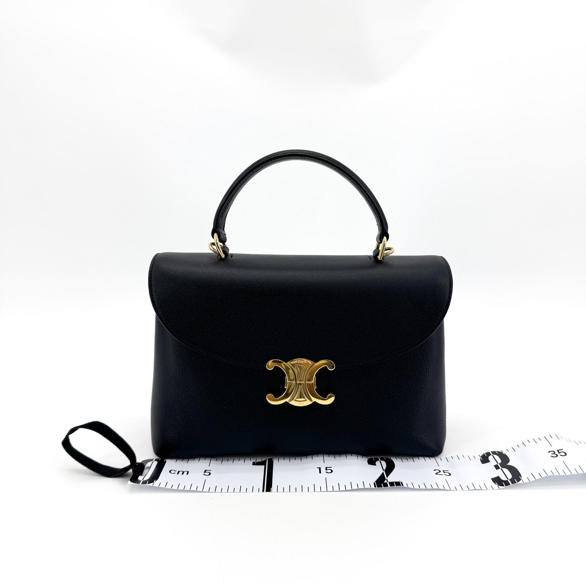 Celine Small Triomphe Top Handle Bag Black
