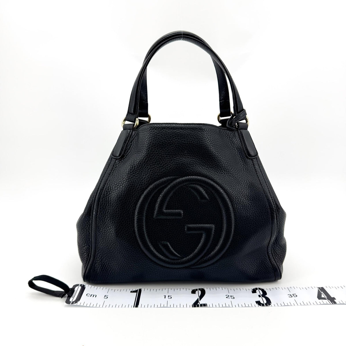 Gucci Soho Interlocking G Leather Tote Bag Black