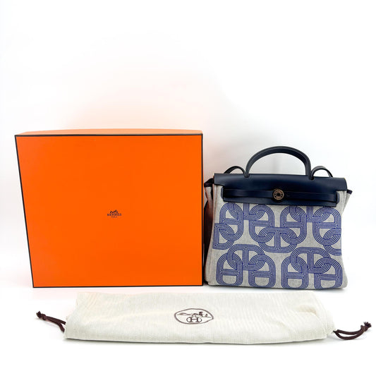 Hermès Herbag Zip 31 Chandal Navy