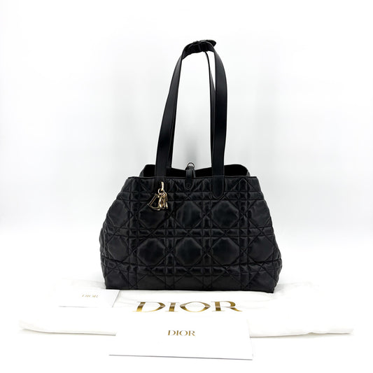 Sac Cabas Souple Grand Dior Toujours Noir Quincaillerie Dorée