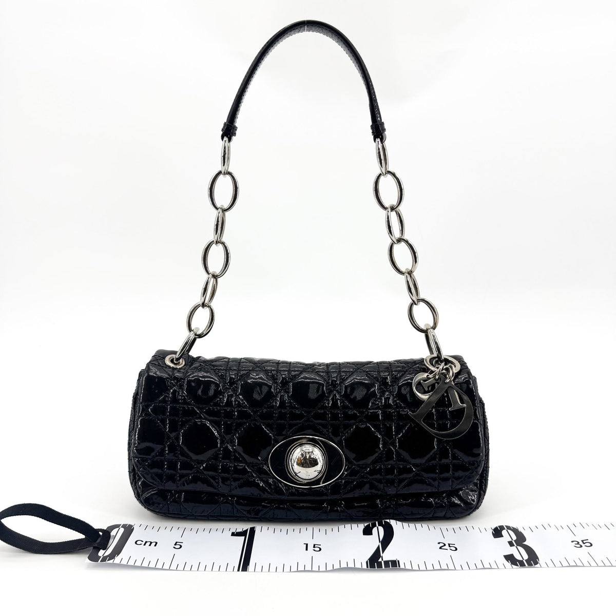 Dior Cannage Rendezvous Shoulder Bag Black