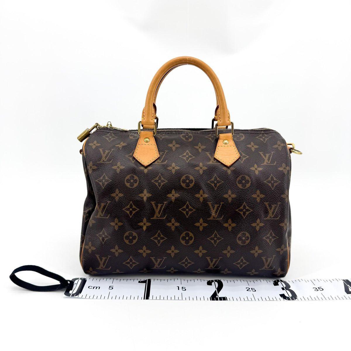 Louis Vuitton Monogram Speedy Bandourie 30 Brown