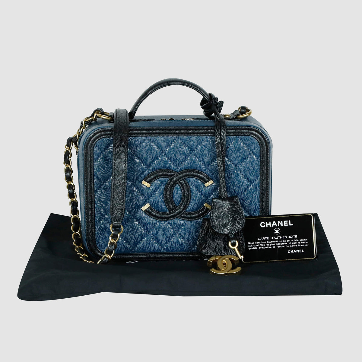 Caviar Cosmetic Tote and Shoulder Bag A93343