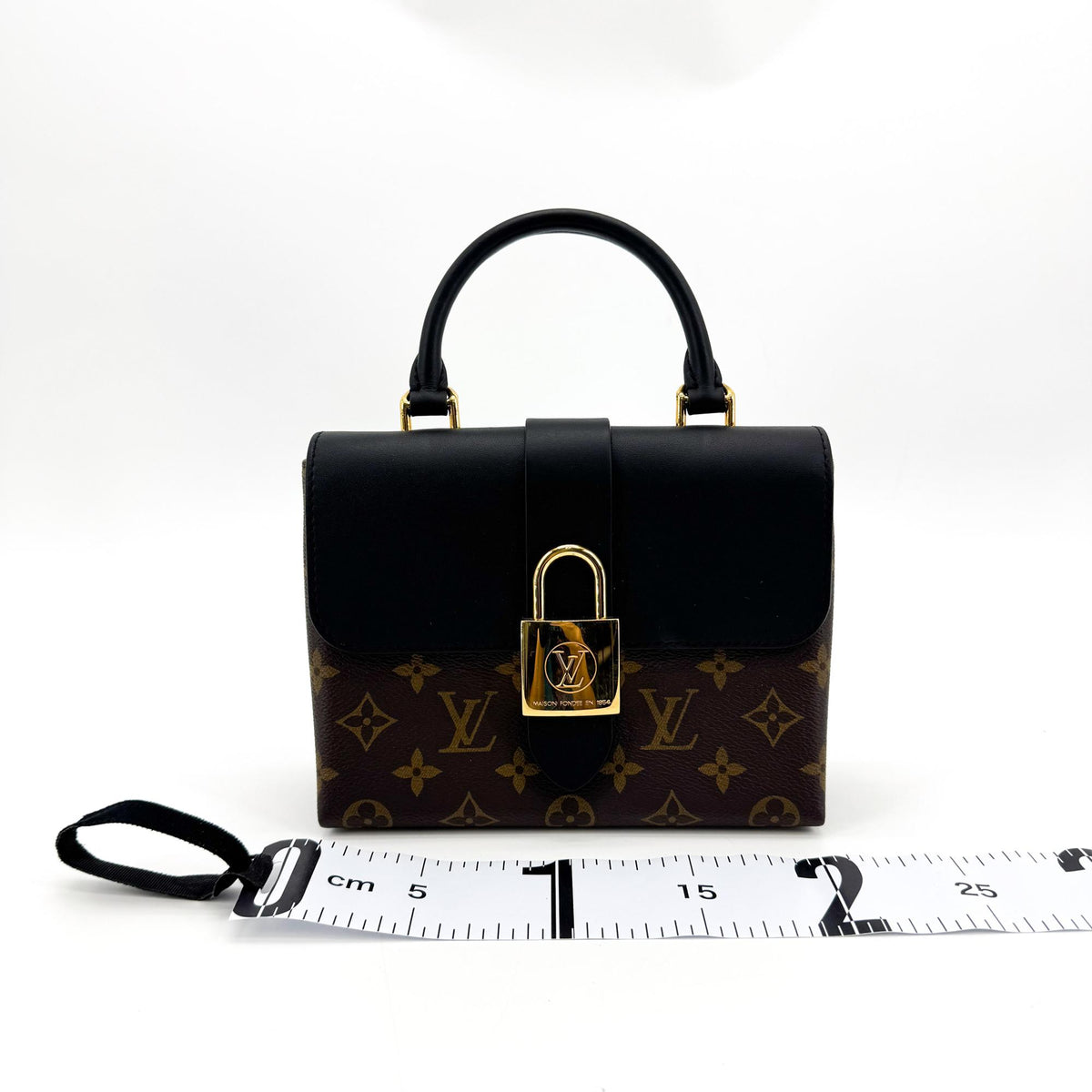 Louis Vuitton Monogram One Handle Flap Bag PM Black