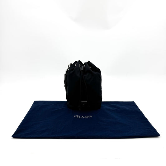 Prada Re-Nylon Bucket Clutch Black