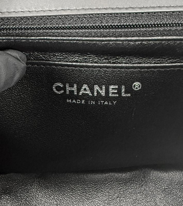Chanel Black Chevron Petite Sac