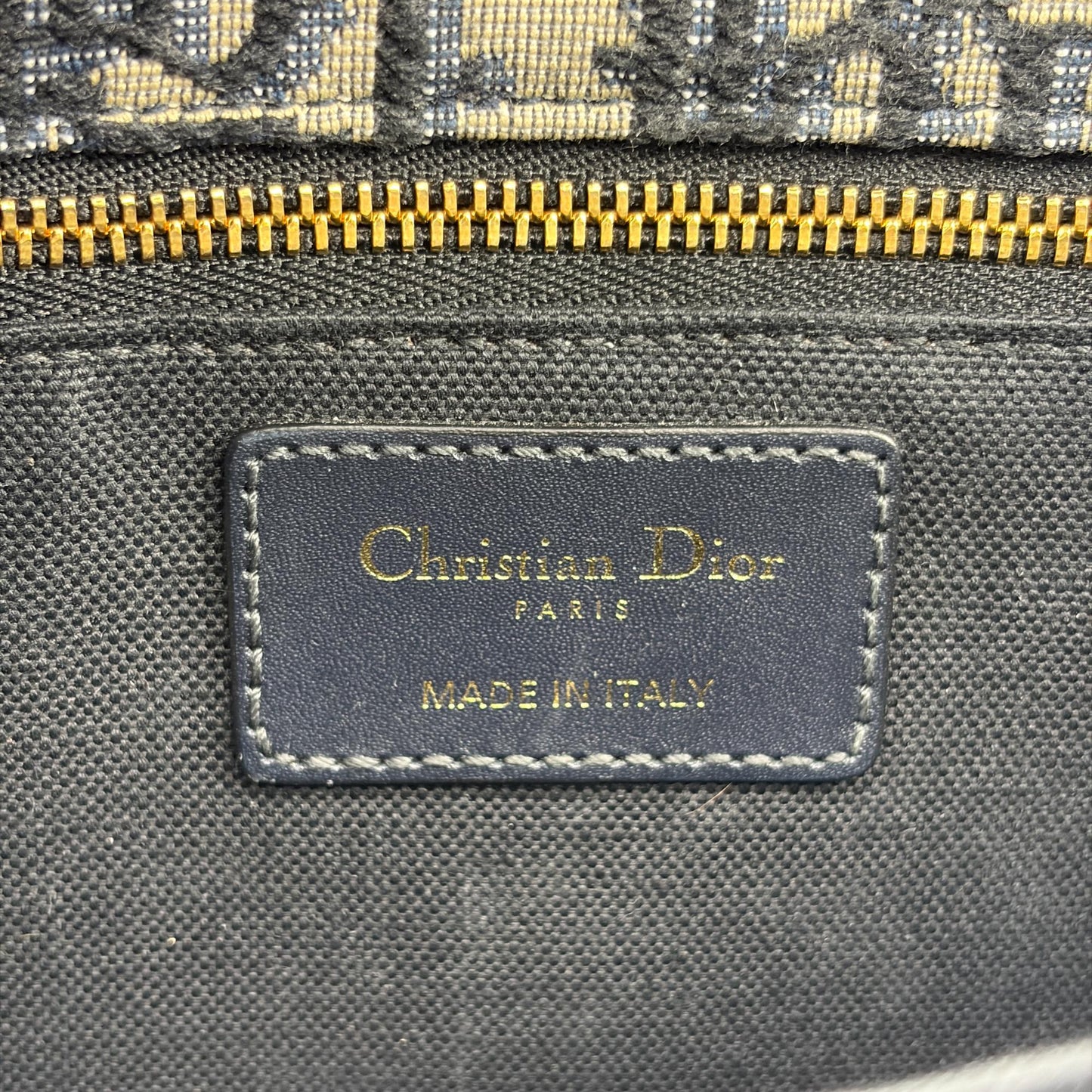 Dior 30 Montaigne Bag Blue Oblique Jacquard
