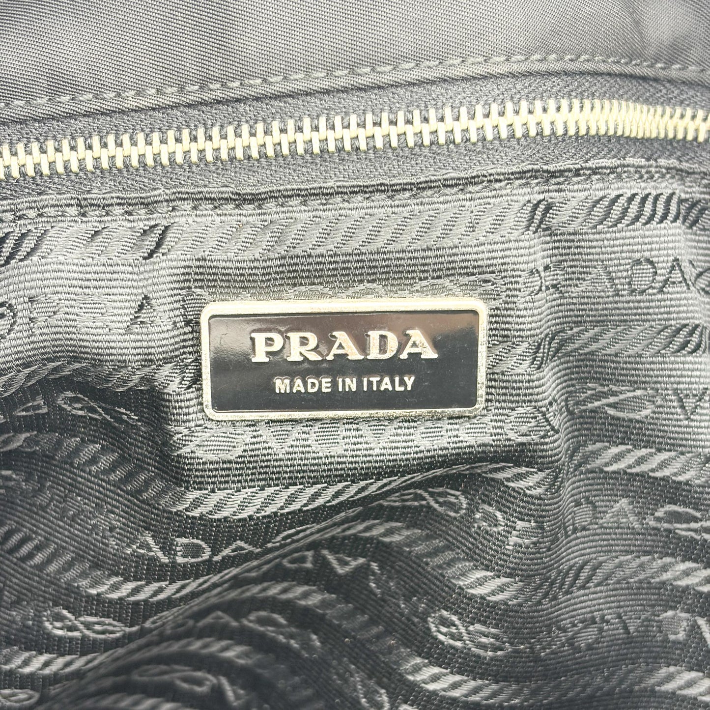 Prada Tessuto Nylon Shoulder Bag Black