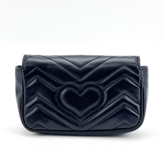 Sac Gucci GG Marmont Matelassé Super Mini Noir