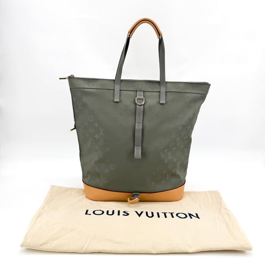 Louis Vuitton Monogram Titanium Zipper Tote and Backpack