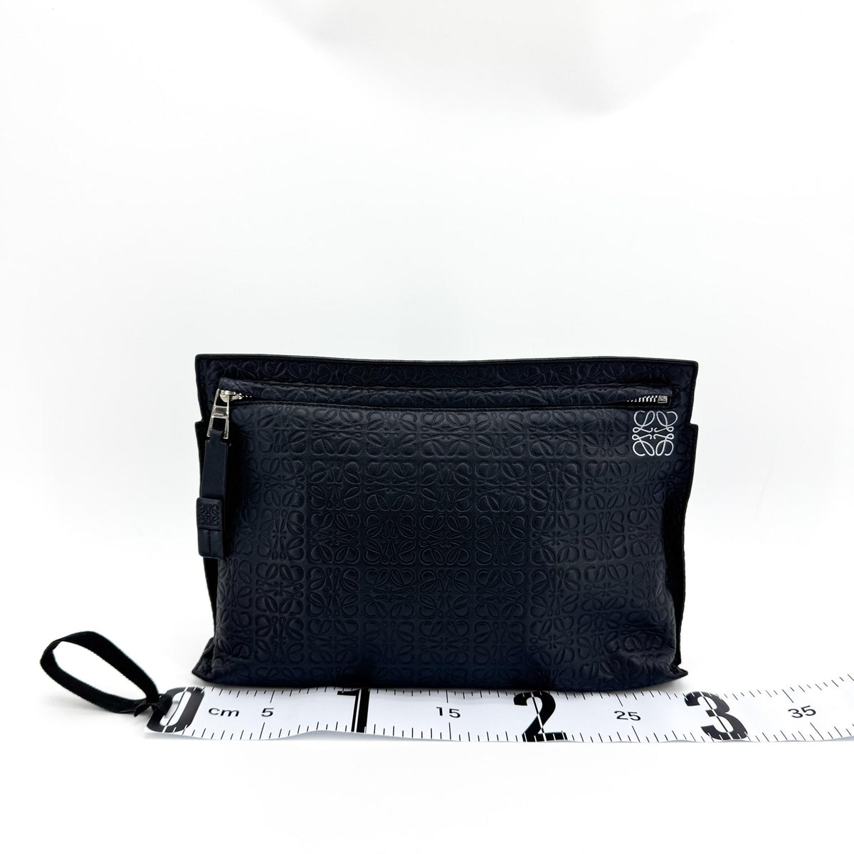 Loewe Tee Clutch Repeat Anagram Black