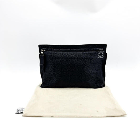 Loewe Tee Clutch Repeat Anagram Black